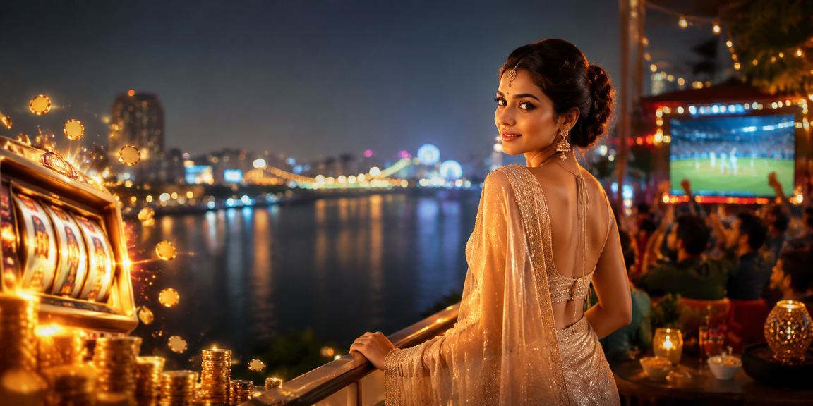 ঢাকায় শাড়ি পরা একজন ব্যবহারকারী ক্রিকেট বেটিং প্রোমোশন দেখছেন